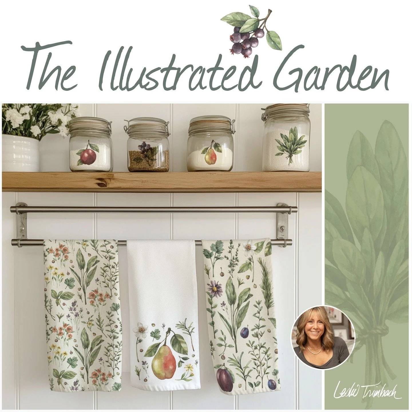 Illustrated Garden is a small but mighty collection filled with painterly florals, fruit, and botanical details. So versatile across kitchen, gift, home d&eacute;cor, and seasonal products, with plenty of room to expand into additional patterns and c
