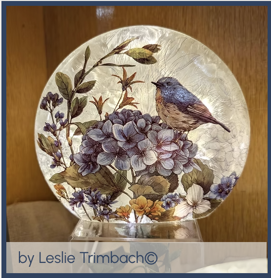 STONY CREEK – Blue Botanica Lighted Glass