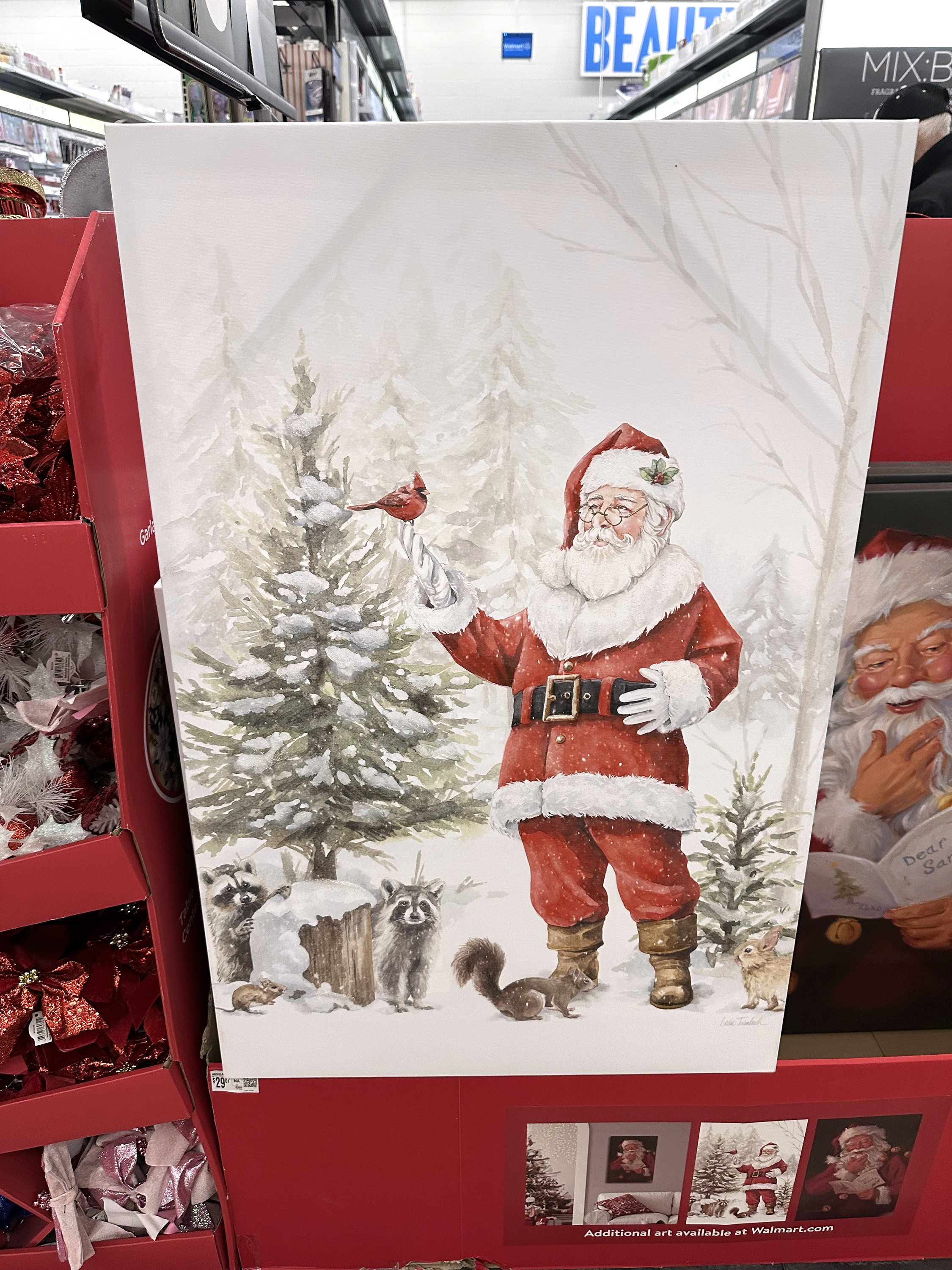 WALMART - Woodland Santa Canvas 