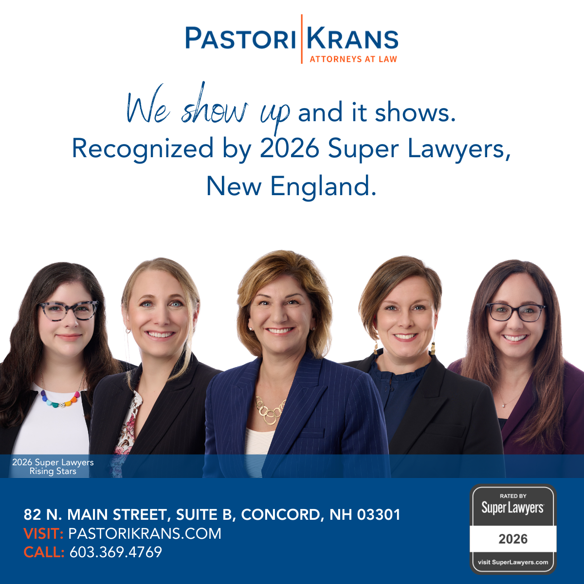 Pastori Krans Attorneys Selected by Super Lawyers®