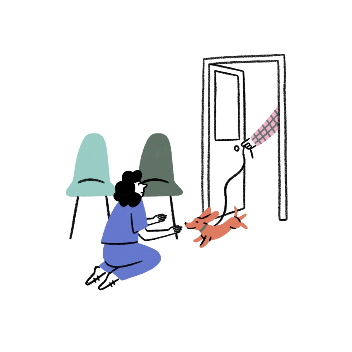 Corkboard with photographs of veterinary staff arranged in rows, labeled with categories like 'Nurses', 'Partners', 'Veterinary Surgeons'. Each photo has a handwritten name, and some are clipped with small clothespins.