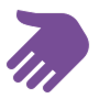 A purple glove