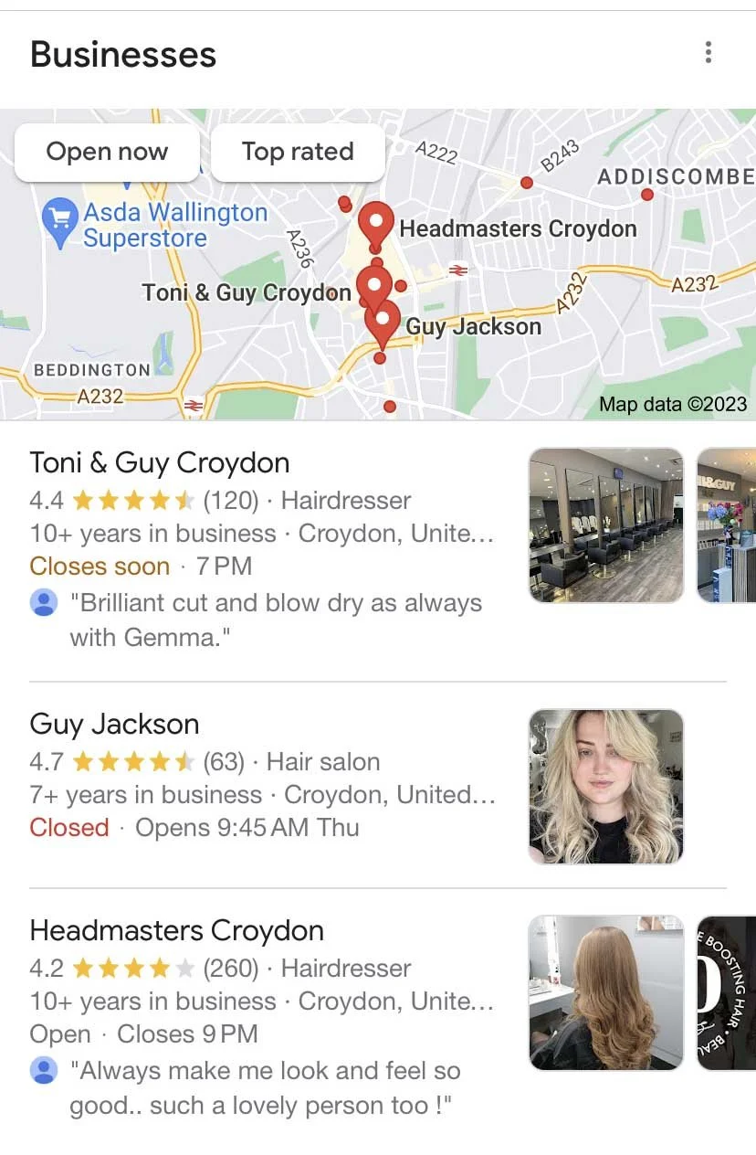 What is the difference between local and organic search? 
