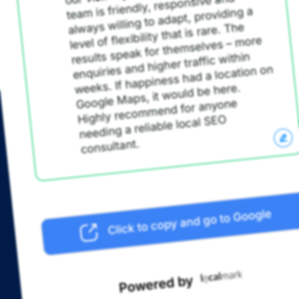 Rank higher with Google-optimised reviews