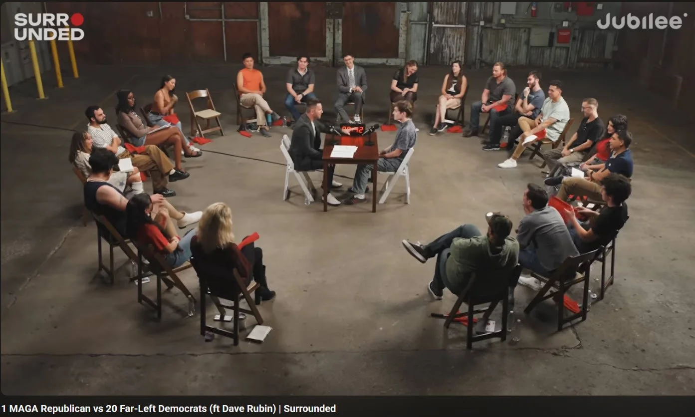 Dave Rubin Surrounded by 20 Lefties