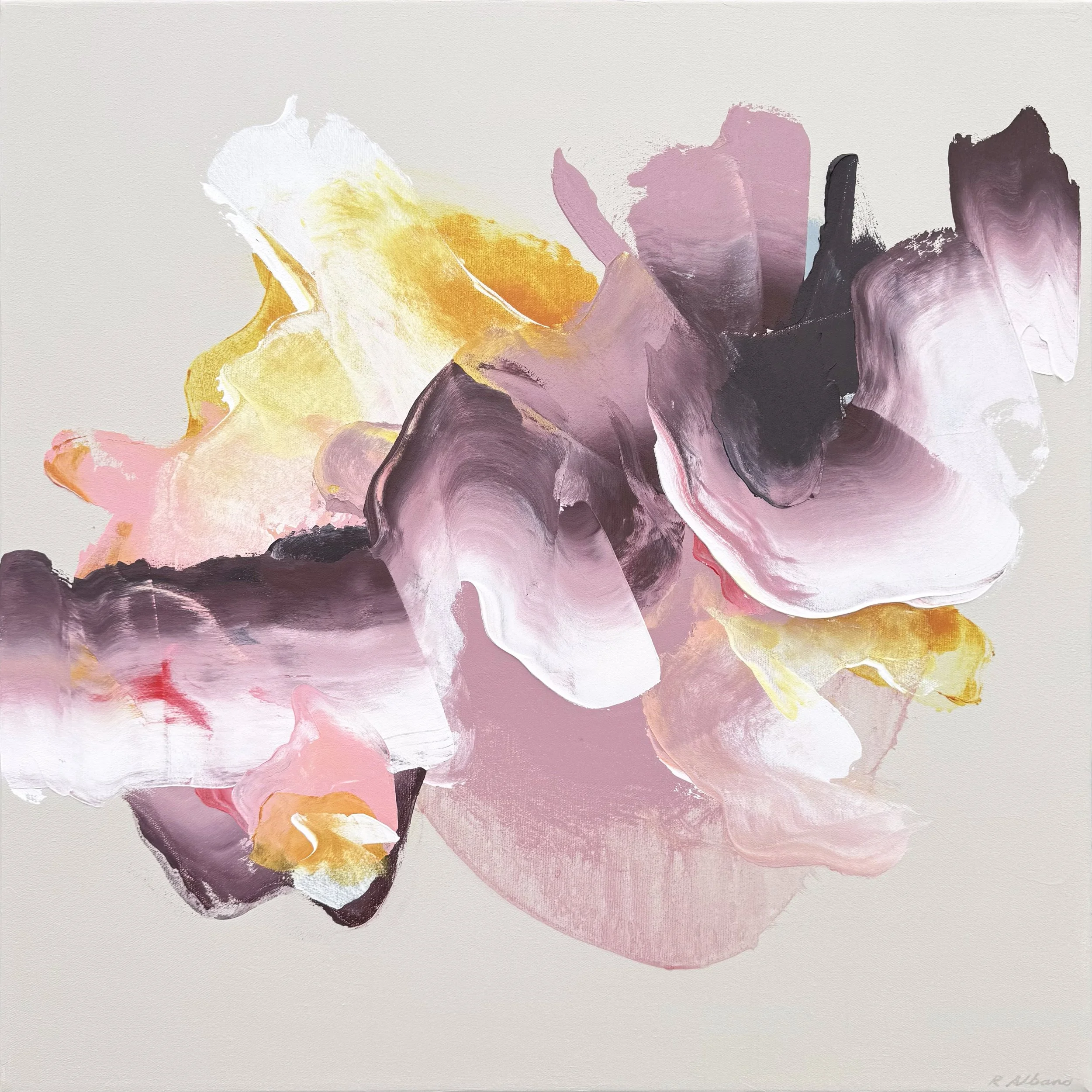 REACHING TO THE LIGHT, 24 x 24", [Available] $1050 CAD