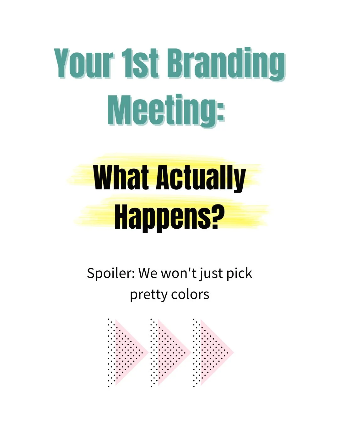 Thinking about working with a brand strategist but not sure what actually happens in those meetings? 🤔⁠
⁠
Here's the real deal: A good branding meeting isn't about picking fonts and colors (that comes later). It's about understanding YOU, your busin