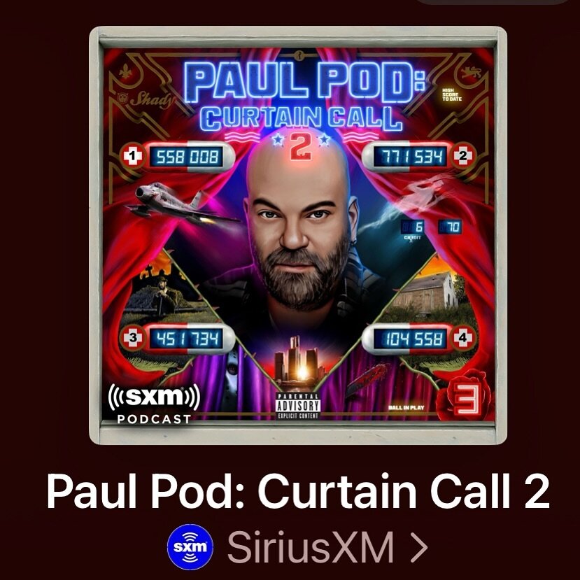 If you are an @eminem fan (like me), you&rsquo;ve got to listen to @rosenberg &lsquo;s podcast, Paul Pod: Curtain Call 2. 
The behind-the-scenes stories are really amazing and illuminating and Paul is a great podcast host.
Anyway, enjoying the hell o
