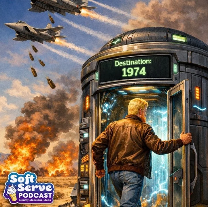 In this episode, Sawtooth talks about the unnecessary, illegal, and unconstitutional war with Iran, and then jumps into the time machine to go back to 1974 to see what life was like 52 years ago on the day he was born. 
Listen on Podbean, YouTube, or