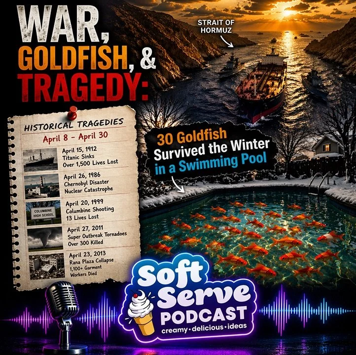 War, Goldfish, &amp; Tragedy!
In this episode, I discuss the current &ldquo;fate of our nation;&rdquo; the 30 goldfish that survived the winter living in our swimming pool; historical tragedies that have happened in the last 3 weeks of April; and som