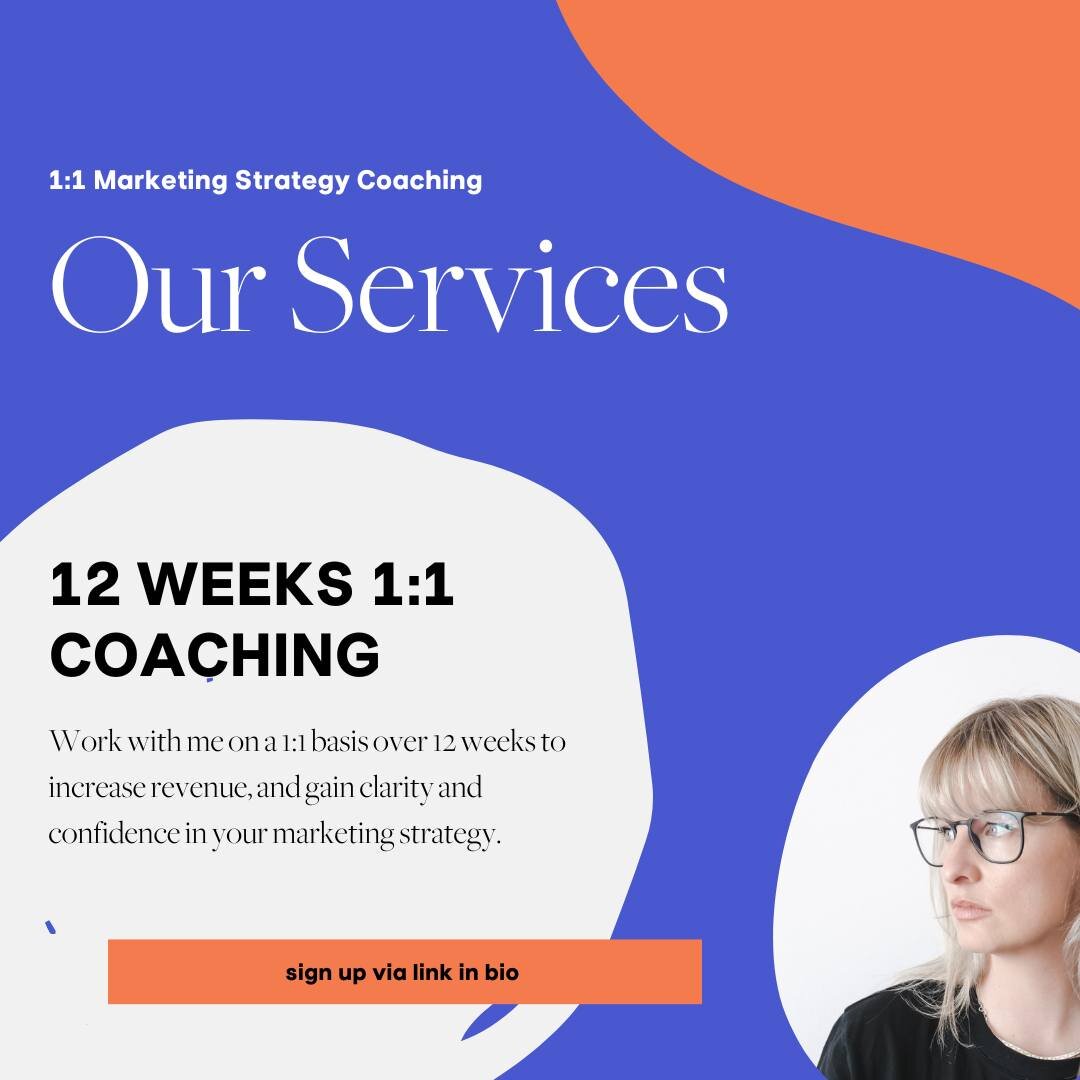 Ready to take your online business to the next level? 💻💫 

Our custom 12-week 1:1 marketing coaching and consulting course is designed to help you increase your revenue and sales, and achieve the success you've been dreaming of. 

I get it though, 