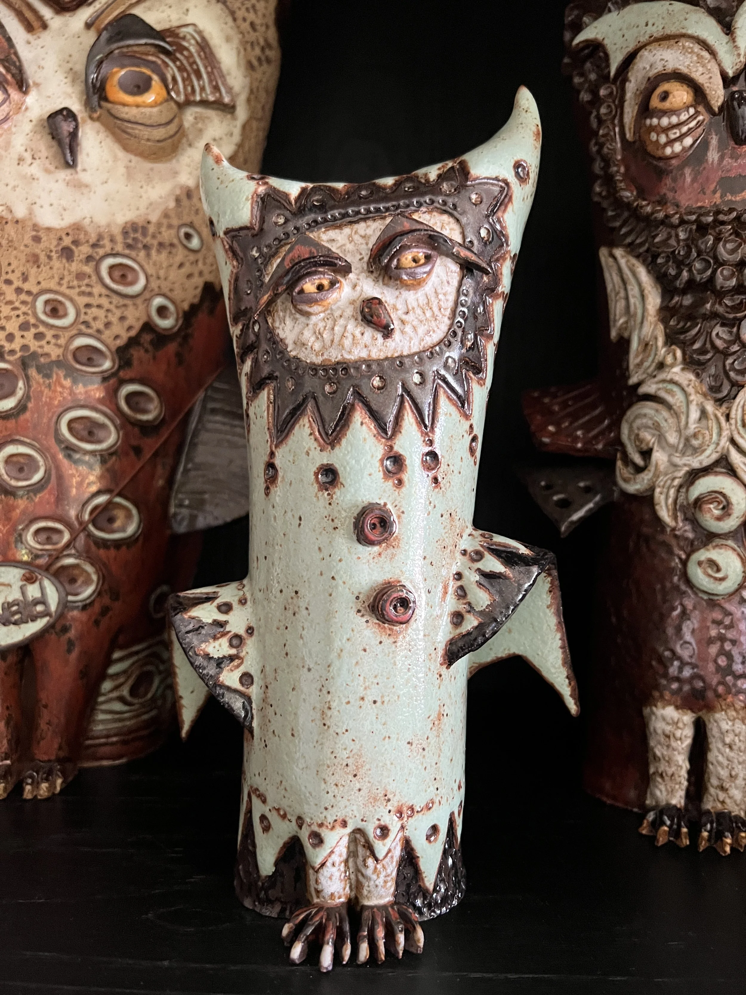 MATILDA, Speckled Buff, 9" tall, $125.00