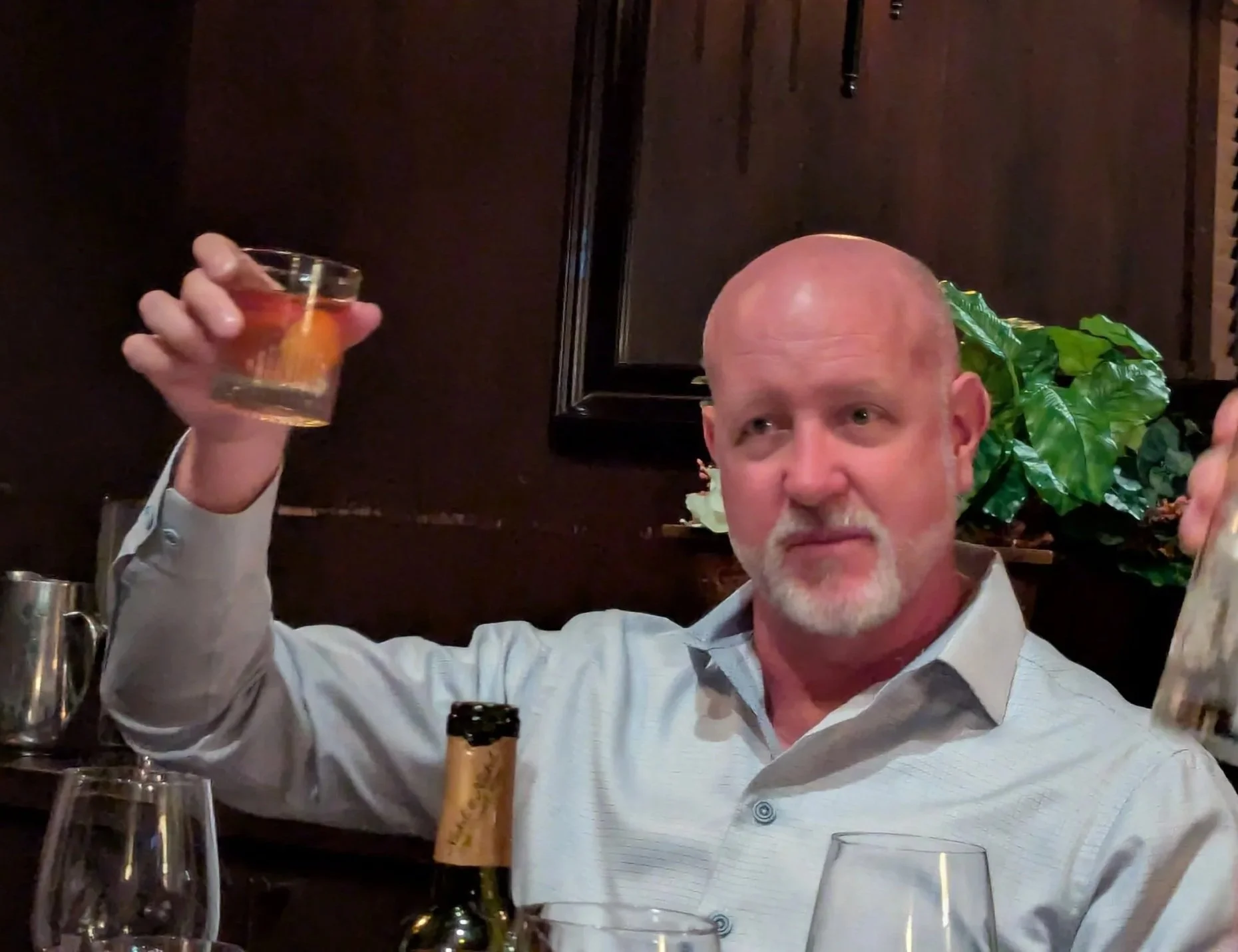 Gene Bransfield giving his annual toast at the WarCollar DEFCON Dinner
