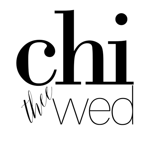 Design with the words "Chi the Wed" in various font styles and sizes.
