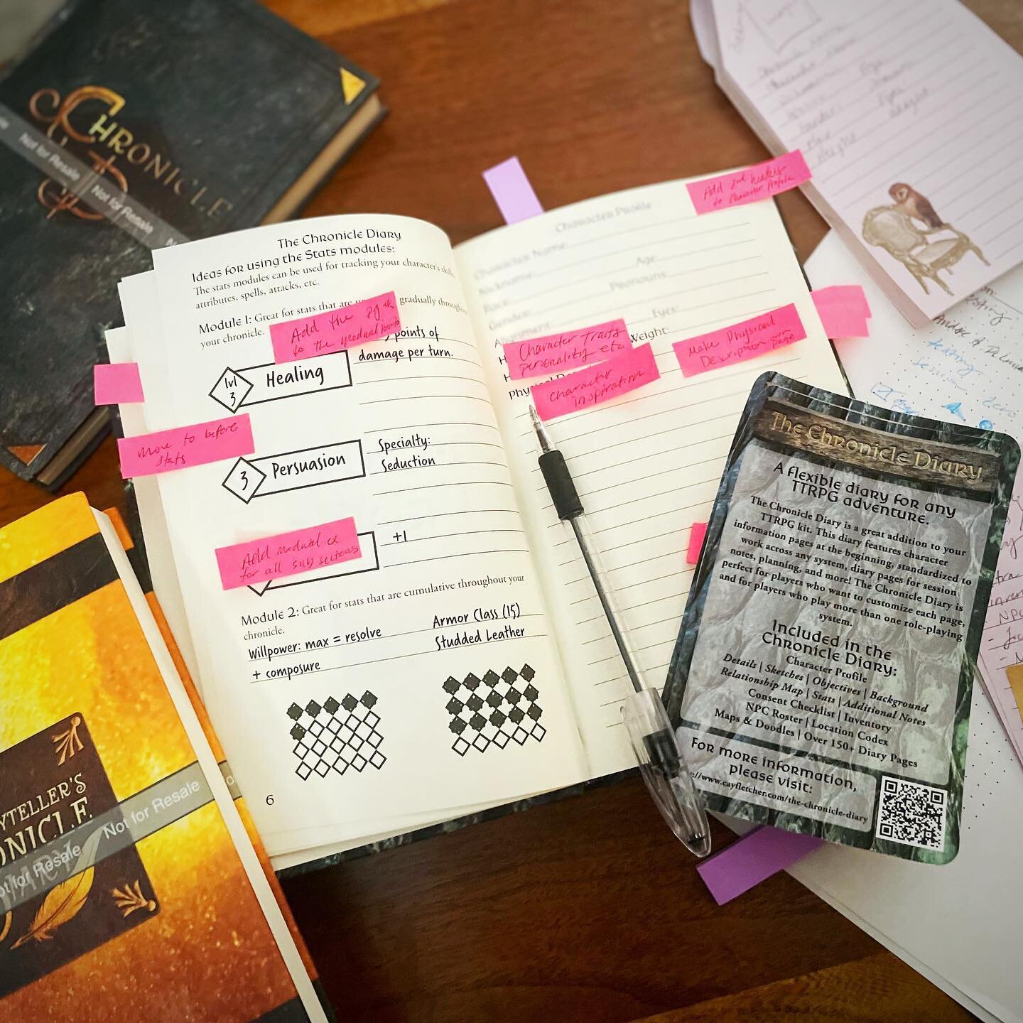 Got the proof in for the 2nd edition #ChronicleDiary. Now to address the formatting changes over the next week~

#dnd #vtm #campaigndiary #ttrpg #ttrpgcommunity