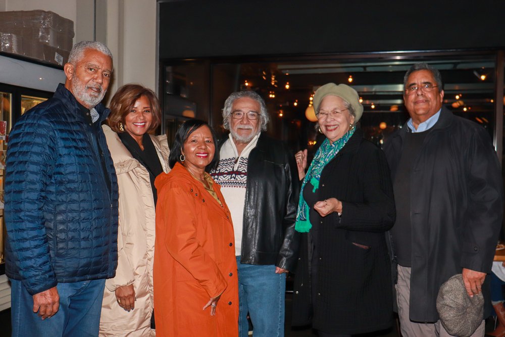 Board member Gregory Glore with Sherry Sissac, Ed and Sharon James and Sunnie and James Jeter.