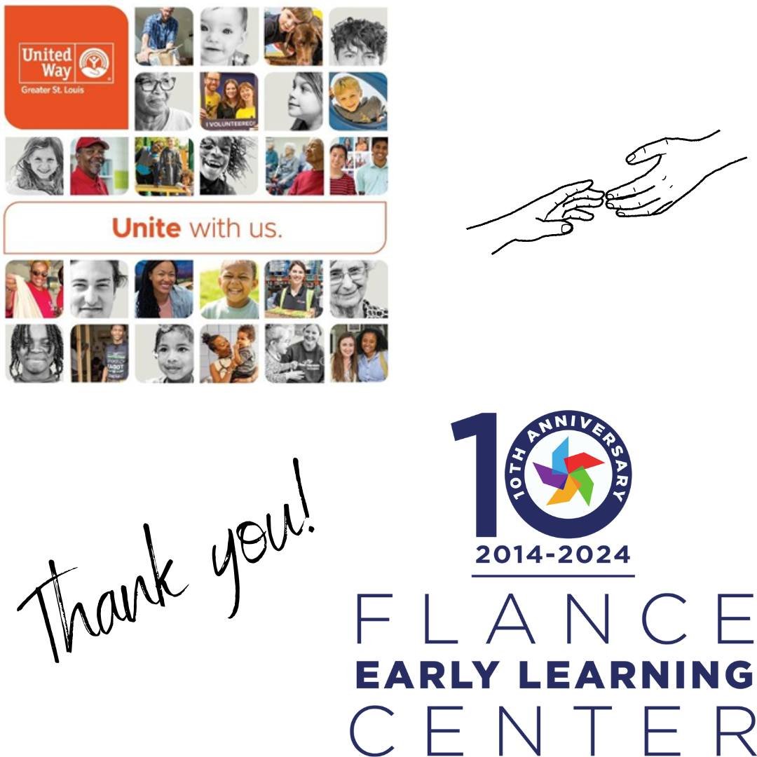 Some exciting news! Flance is proud to partner with @unitedwaystl as a targeted funded agency for 2024! The grant award we received is directly impacting the children and families we serve as we aim to amplify and strengthen the array of social-emoti