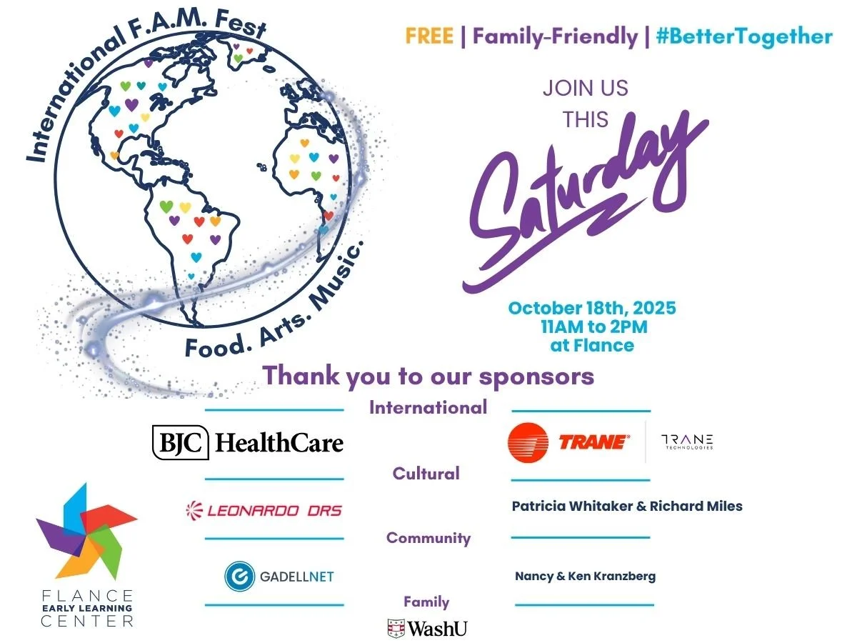 Have plans this Saturday, friends? Of course you do! Join us at Flance for our 5th annual International Food, Arts and Music Festival. Free family fun featuring live performances, delicious food from around the globe, and make-and-take art projects -