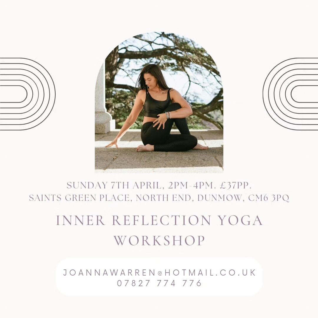 Join me on this 2hr 'Inner Reflection' Yoga Workshop @saintsgreen as we journey inwards, reflecting on the beginning of the year and setting intentions for the year ahead ~ 

✨Awareness breathwork
✨ Intention Setting
✨ Gentle Flow
✨Yin Yoga with opti
