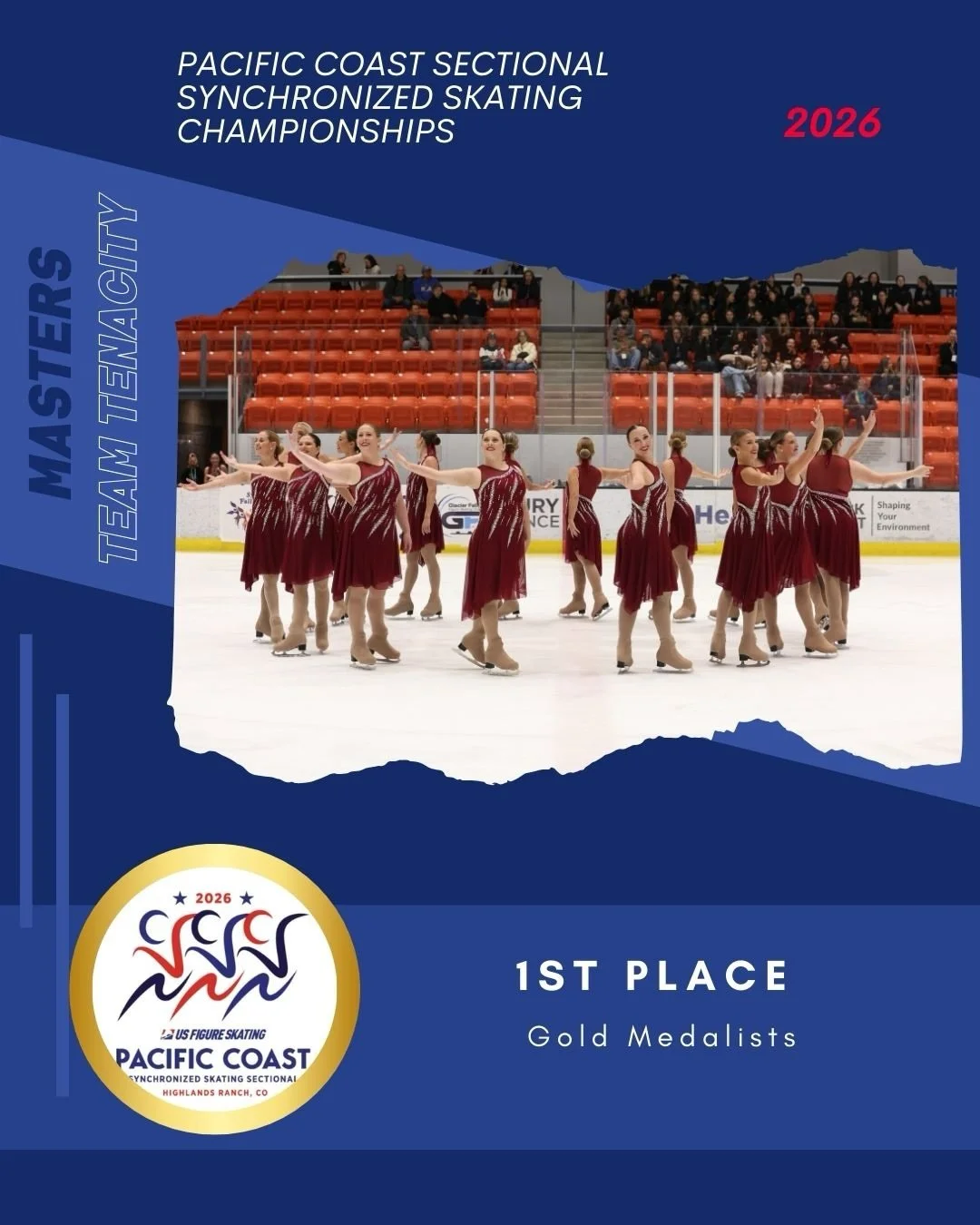 What a way to kick off Day 1 at the Pacific Coast Sectionals Synchronized Skating Championships! 🏆

Team Melody kept their momentum rolling, turning last month&rsquo;s win into another gold medal performance at the Preliminary level.🥇

Team Symmetr