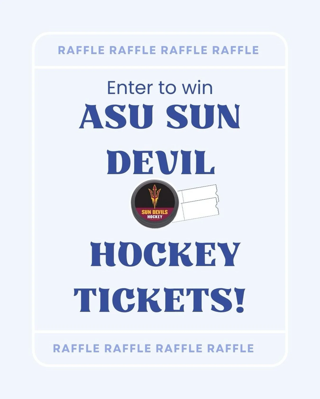 Bid for your chance to experience Sun Devil Hockey as they take on St. Cloud State on Friday, February 6 at 7:00 PM at Mullett Arena! 🏒

Enjoy the game from the Rainy Partners / Ice Den Suite #206 at center ice, and catch a special performance by Ic