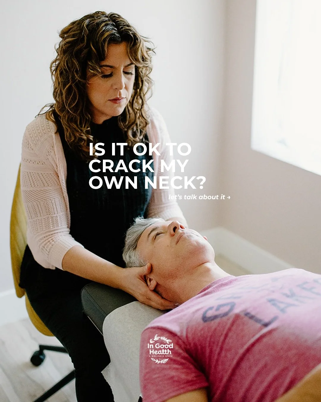 Have you ever &ldquo;cracked&rdquo; your own neck and felt the urge to do it again 30 minutes later? 🫣

We promise, you&rsquo;re not alone!

&ldquo;Cracking&rdquo; your neck can feel good, but it might not be the fix you&rsquo;re looking for&hellip;