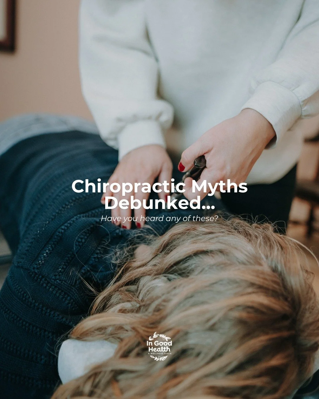 Not everything you hear about chiropractic care is true 👀

We're here to set the record straight! It&rsquo;s not about &ldquo;cracking bones,&rdquo; it&rsquo;s not only for back pain, and it&rsquo;s definitely not one-size-fits-all.

Chiropractic ca