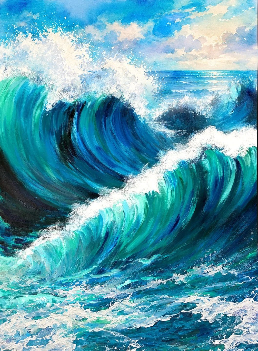 Storm Wave (LARGE CANVAS SIZE 30" x 40")