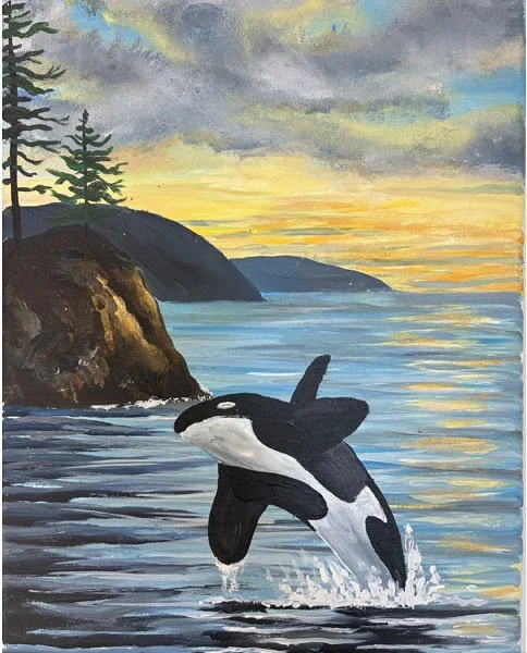 Orca of the Salish Sea  - Staff Paint Night
