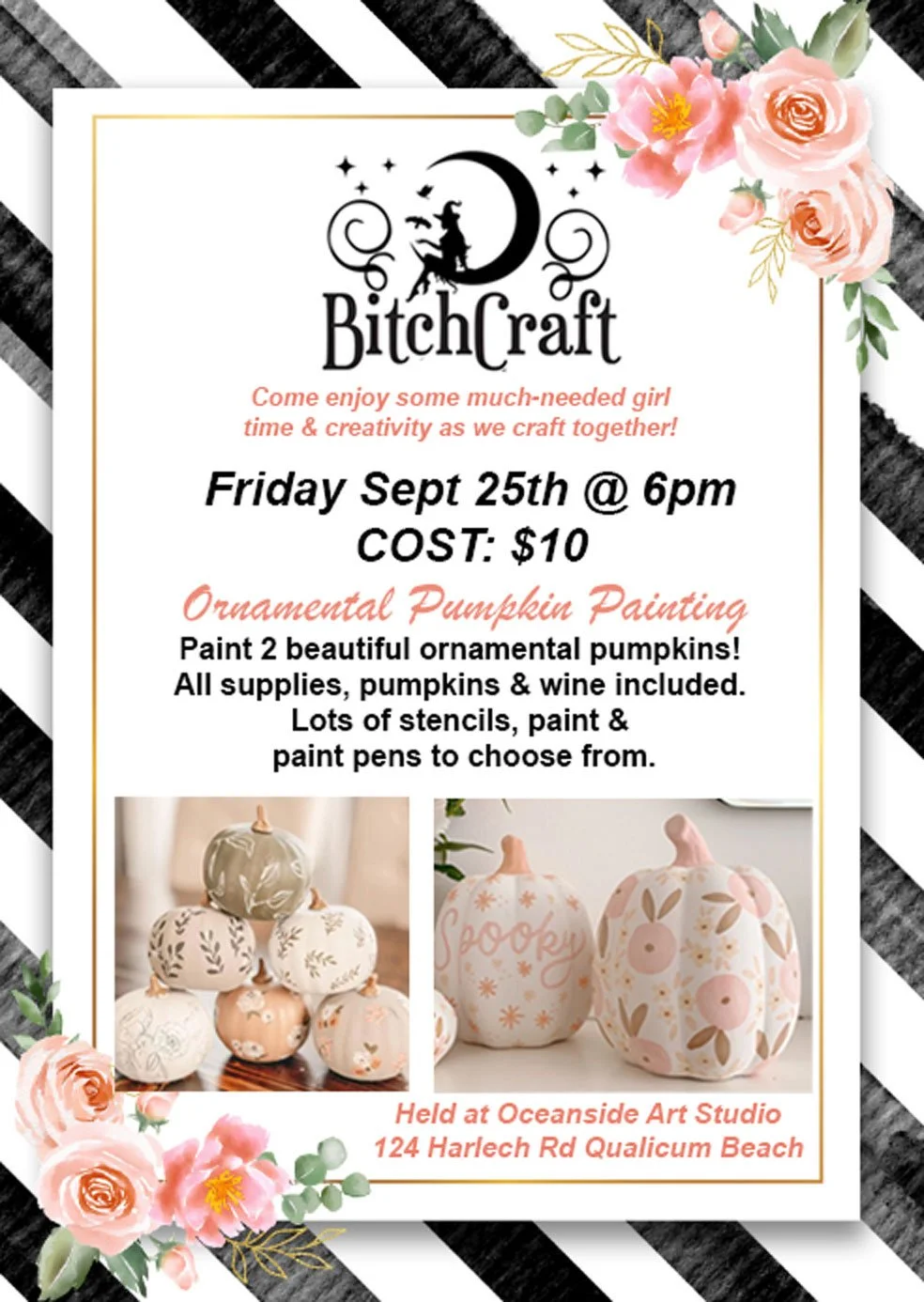 Girl Craft Night ~ Pumpkin Painting