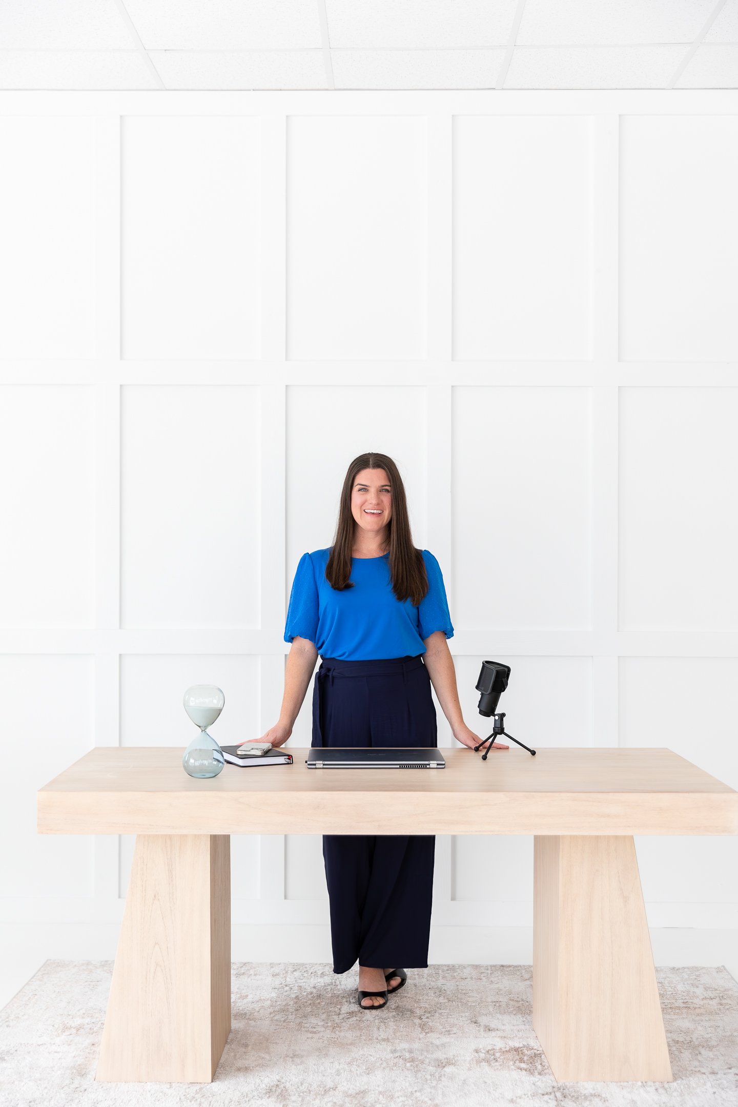 Portrait of business owner at desk in Jacksonville Florida