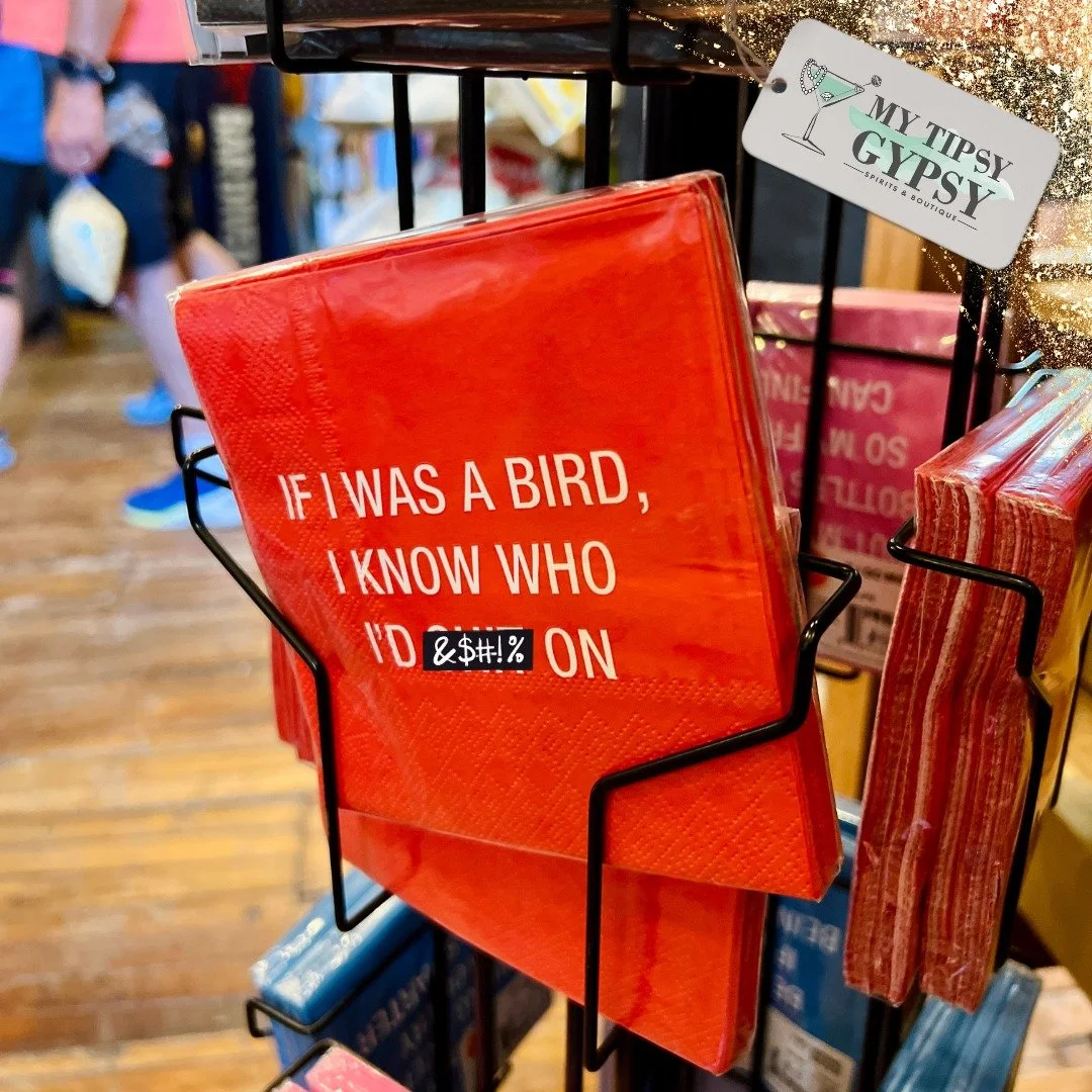 There's been a lot of snickering and snorting coming from our new napkin selections. Come see what all the fuss is about! #mytipsygypsy #visitpaoli #themillpaoli #mytipsygypsy #visitpaoli
