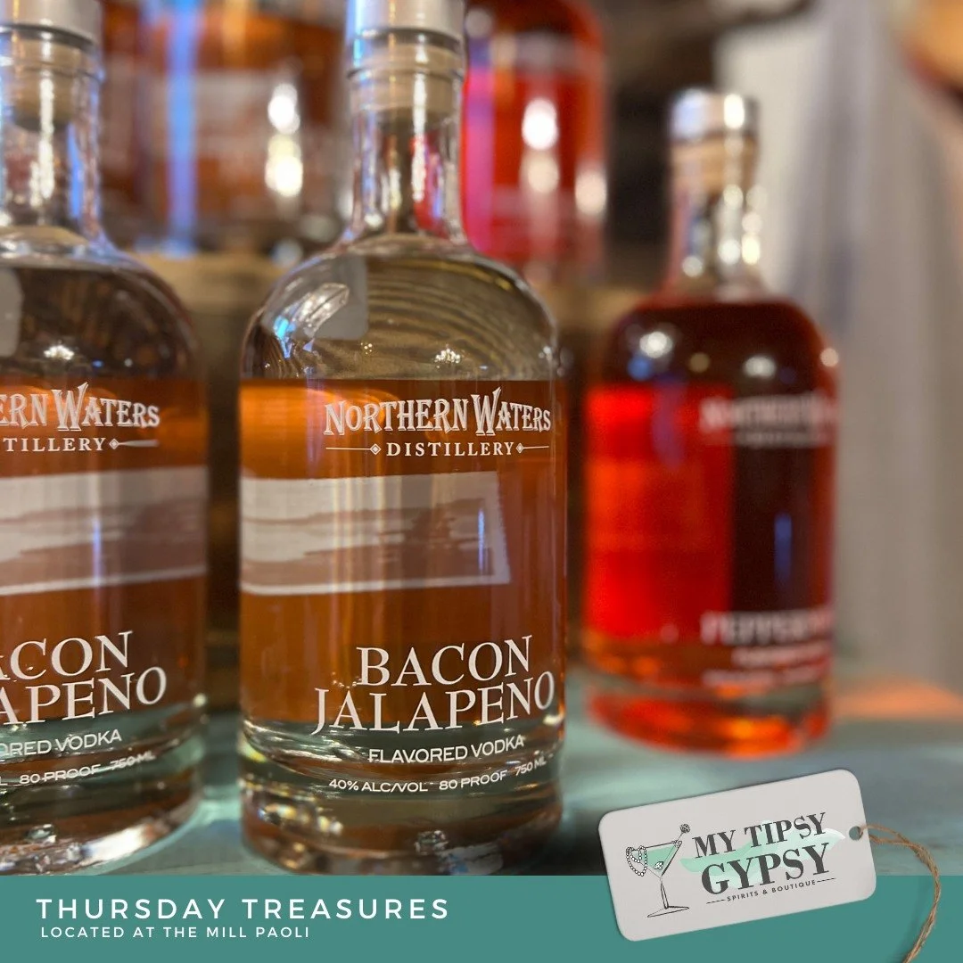 Thursday Treasures from My Tipsy Gypsy!

Yes, please! This Northern Waters Distillery bacon jalapeno is perfect in a Bloody Mary!

#mytipsygypsy #visitpaoli #themillpaoli #mytipsygypsy #visitpaoli #themillpaoli #ThursdayTreasure