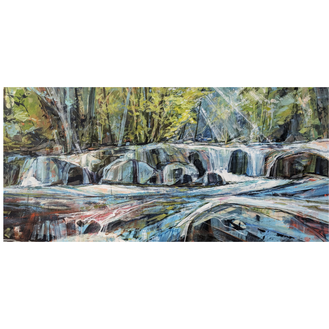 Light Bathing, 2025 Acrylic on canvas, 36 x 72 inches $11,500
