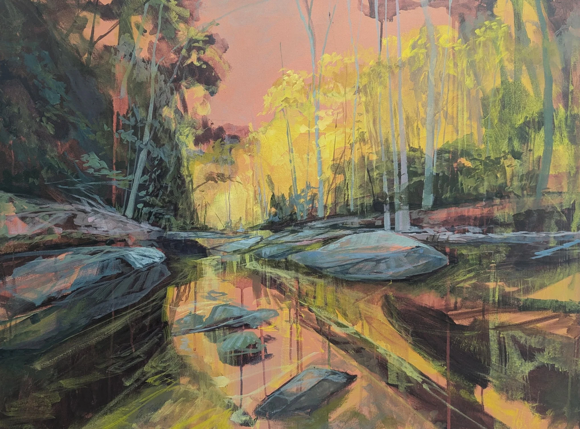 Sherbet River
Acrylic on canvas
30 x 40 inches

Inquiries Welcome

