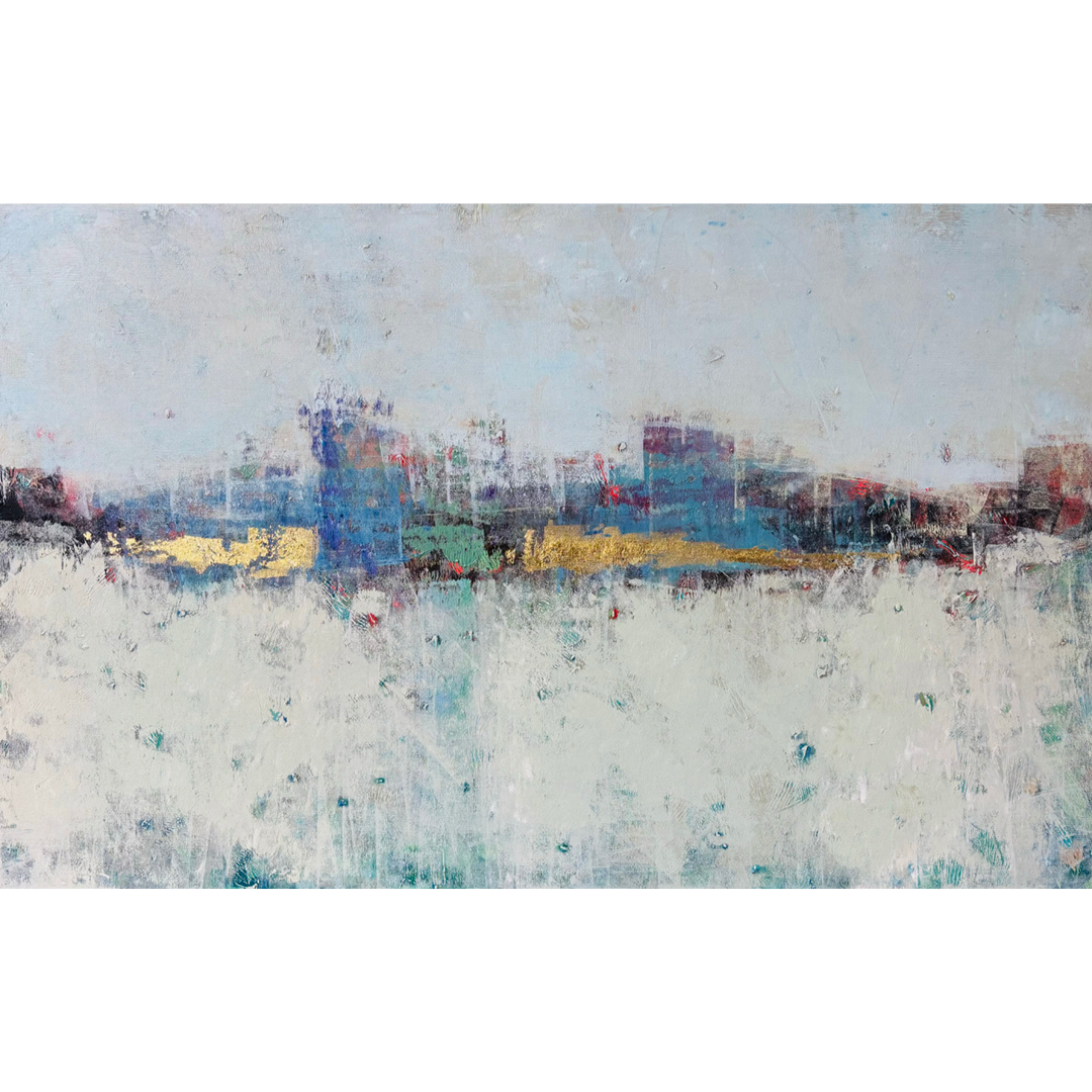 Earth Remembers 2025, OIl on canvas, 30 x 50 inches, $6,000