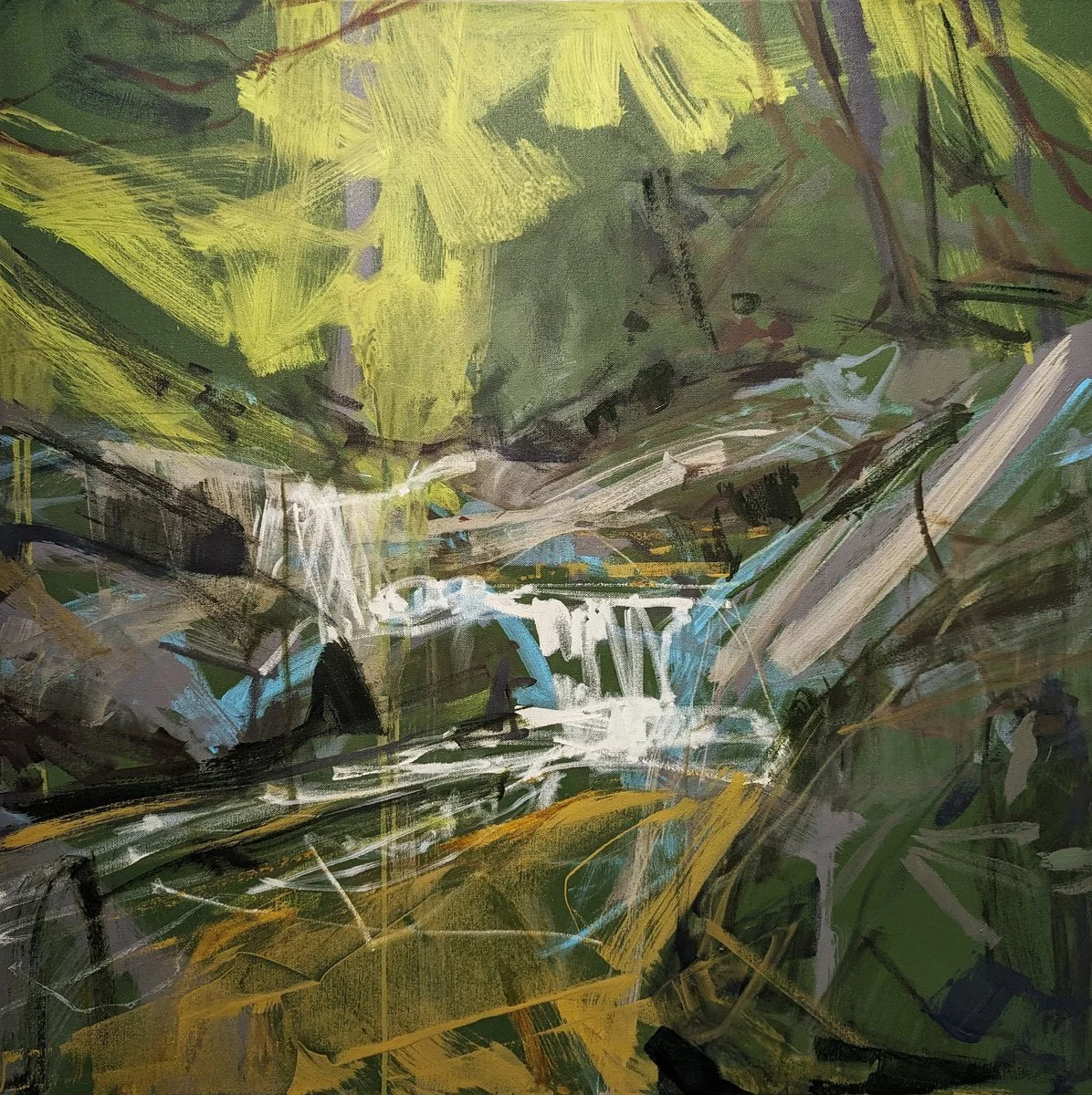 Lush Emerald 
Acrylic on cnavas
36 x 36 inches
Inquiries Welcome