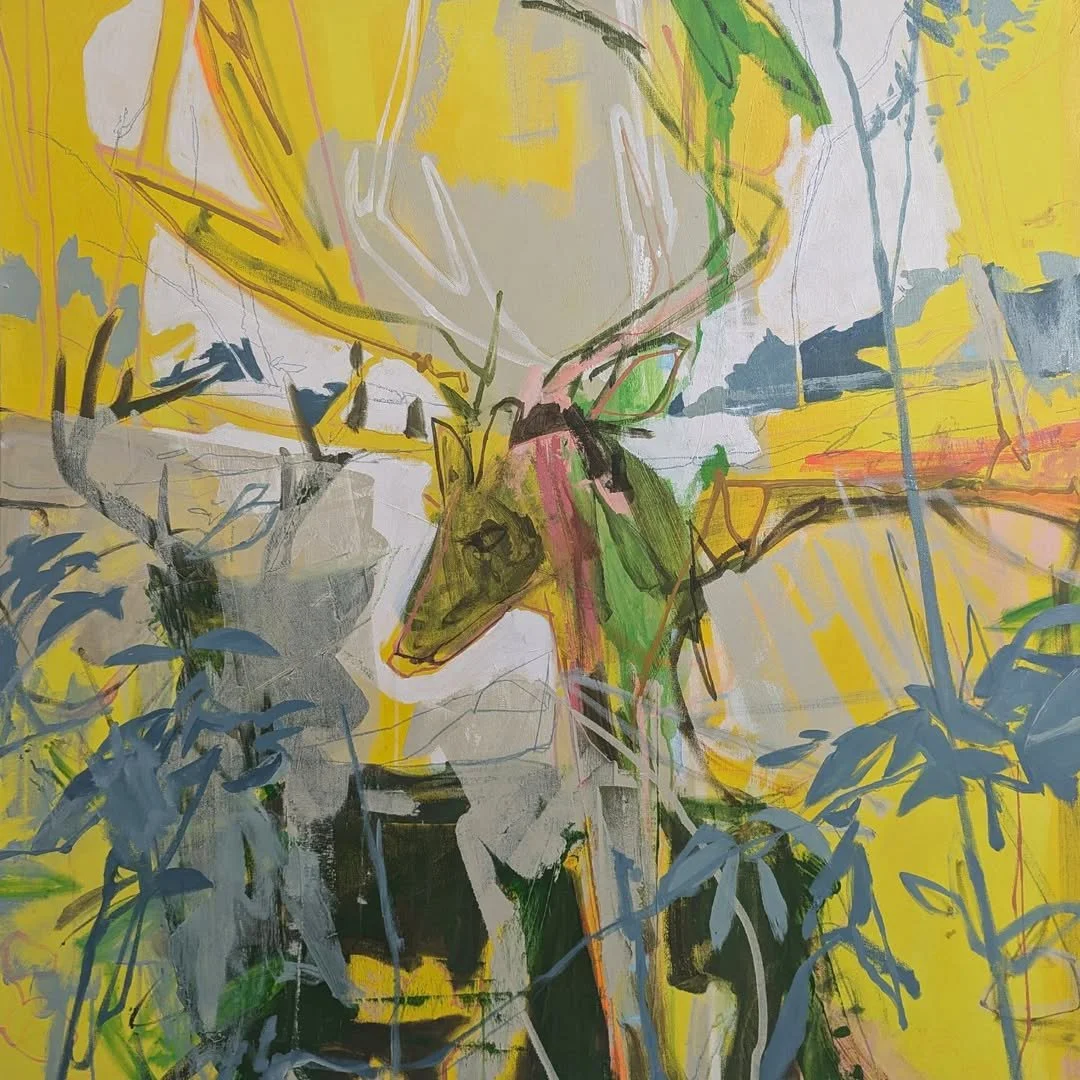Forest Spirit, 2025, Acrylic on canvas, 36 x 36 inches, $5,200