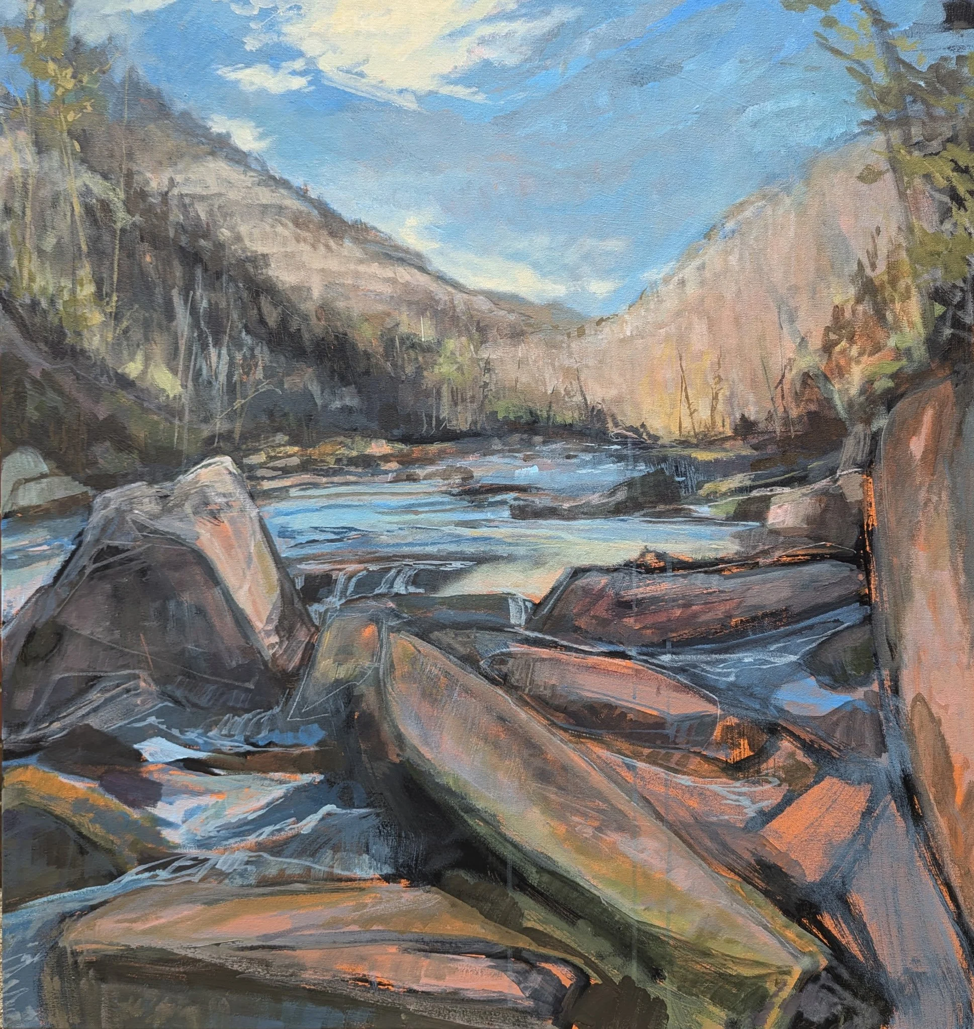 Fragrant Gust, 202, Acrylic on canvas, 36 x 36 inches $5,200