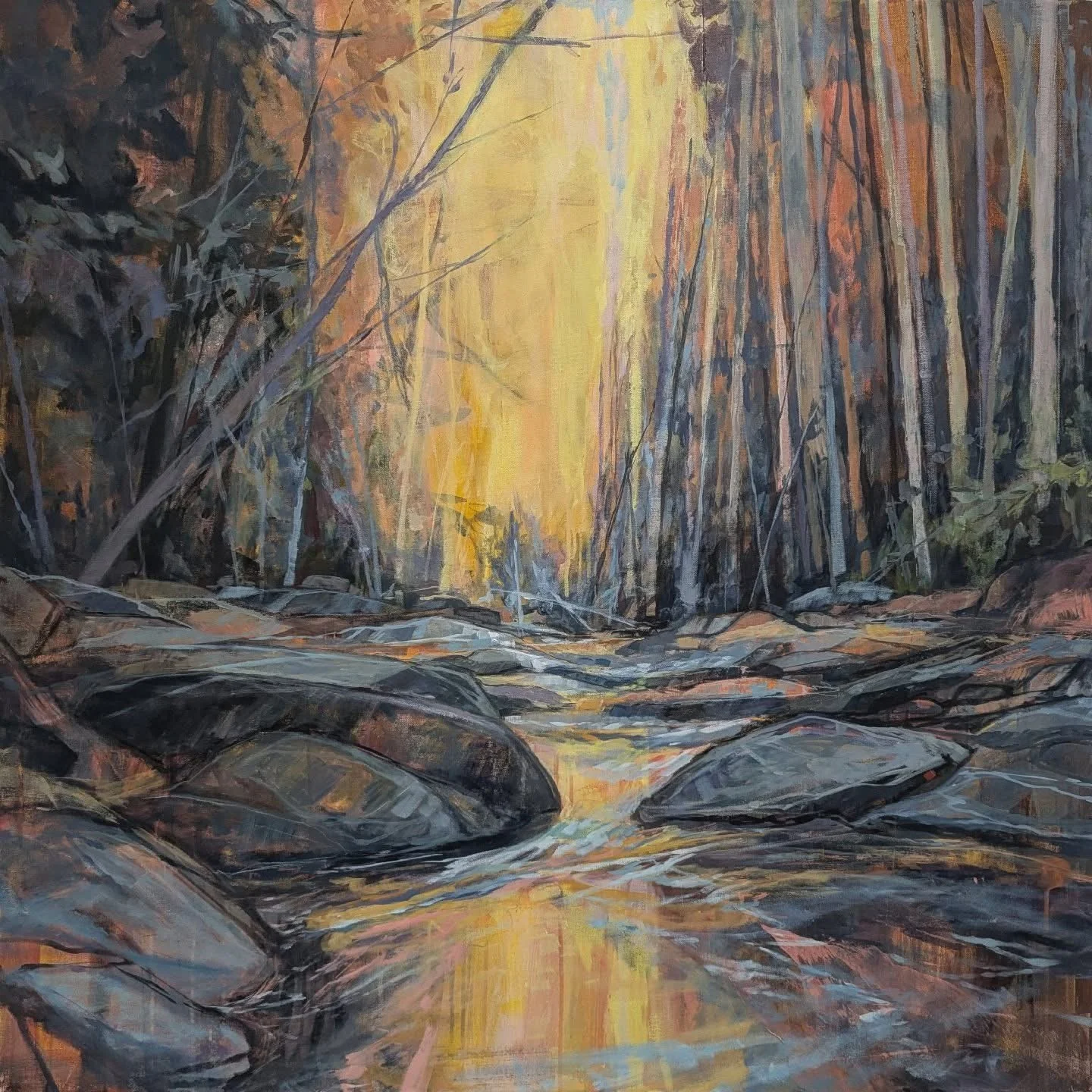 Heaven Sent, Acrylic on canvas, 48 x 48 inches
