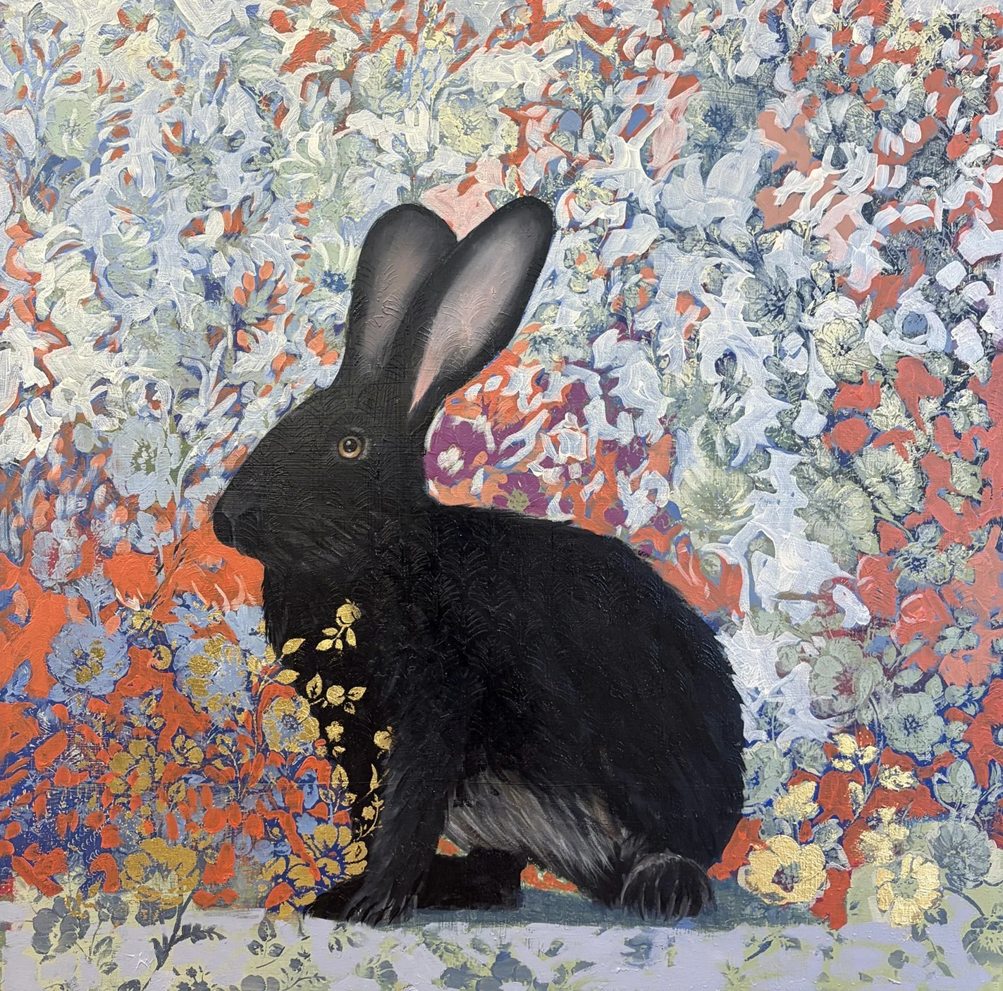 Age of Innocence
Oil and 22k gold on panel
30 x 30 inches
Inquiries Welcome