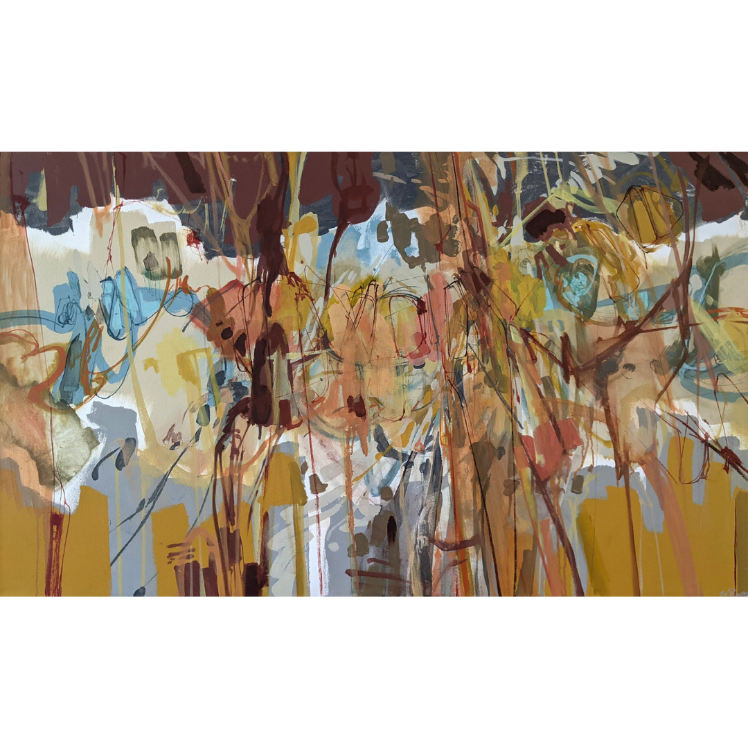 Frequency of Passion, Acrylic on canvas, 30 x 48 inches $4,300