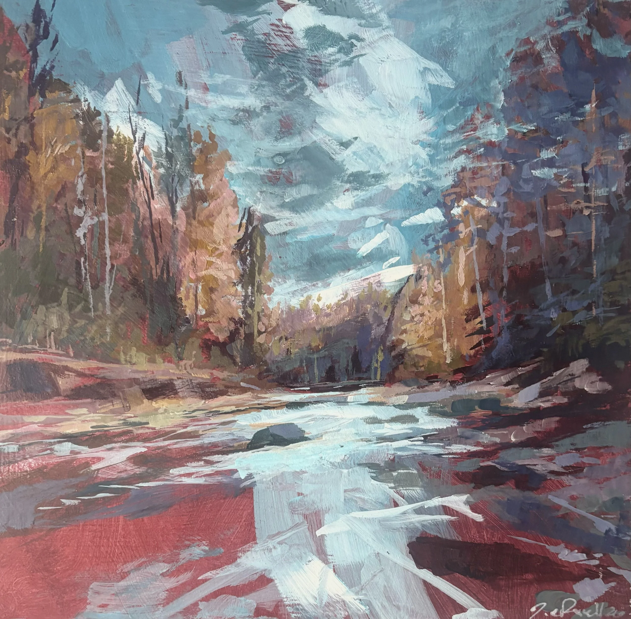 Snake River, Acrylic on panel, 12 x 12 inches Inquiries Welcome
