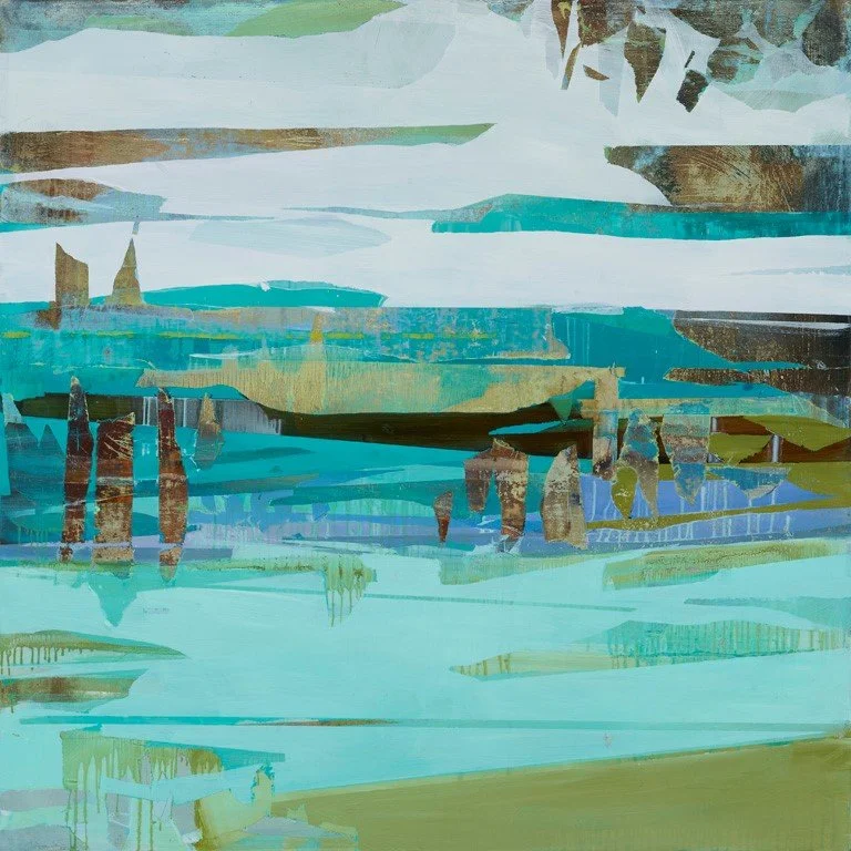 Alicia Armstrong, Beyond View, 2020 OIl on panel, 48 x 48 inches