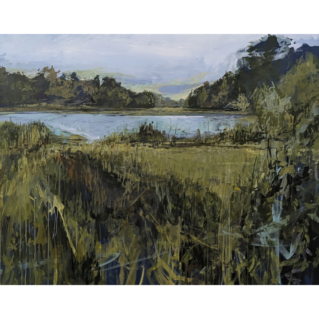 "Sunrise from the Other Side of the Lake"
Acrylic on canvas
48 x 60 inches
Inquiries Welcome