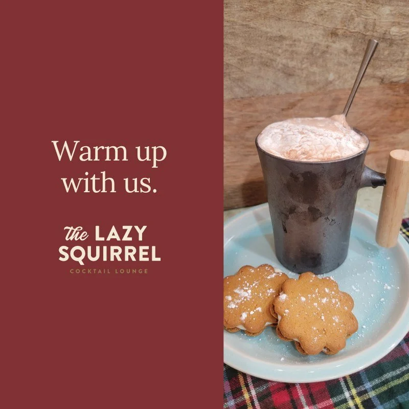 Get Your Cocoa Fix! Stop by this weekend and indulge in a hot cocoa (spiked or not). #thelazysquirrelpaoli #visitpaoli #themillpaoli #meetmeinpaoli #meetmeatthemill #paoliwi