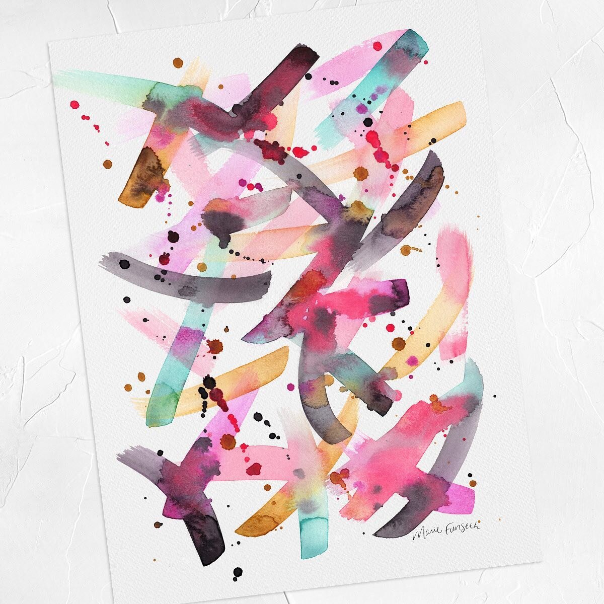 Just a bit of pretty chaos to brighten up your day :)

#abstractwatercolor #abstraction #messyart #watercolorart #lovecolor #pinkart #paintsplatter #brushstrokes #creativehappylife #artforfun #instaartpop #instaartsy #watercoloraddicts #watercolorpai