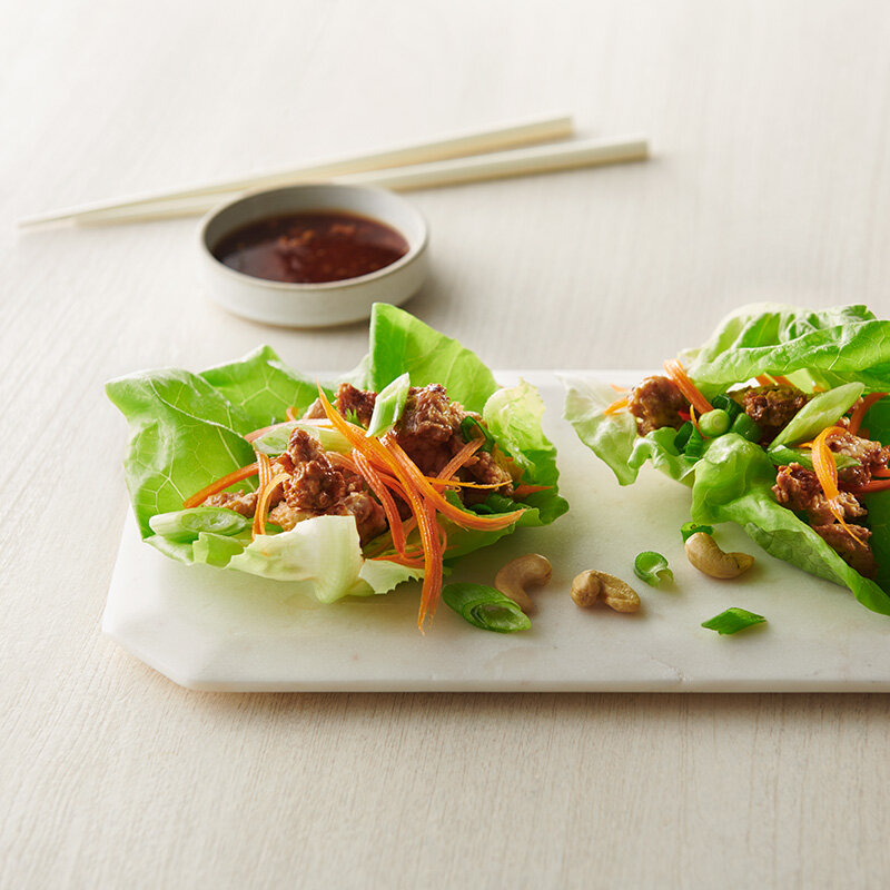 Sweet &amp; Spicy Chicken Lettuce Wraps