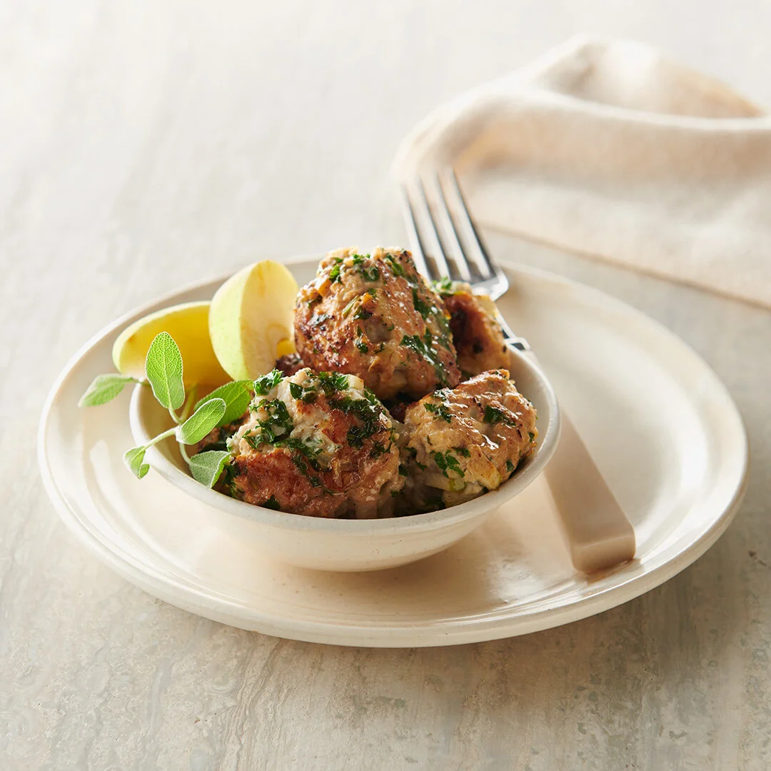 Maple Apple Meatballs