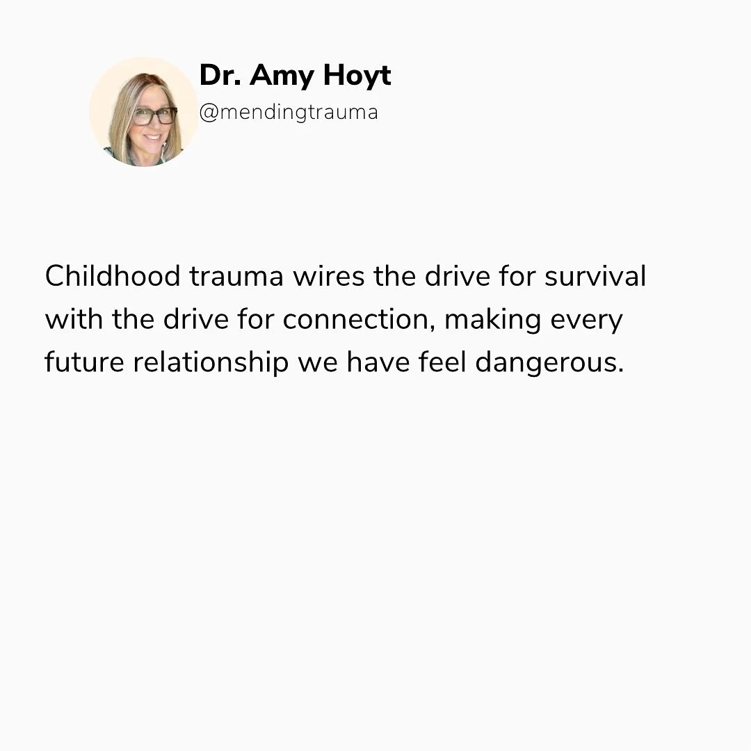 This one is hard. 
Children who grew up in an environment that was abusive or chaotic, OR children who were raised without affection developed their closest relationships alongside their need to survive. 
When our drive for connection is wired with